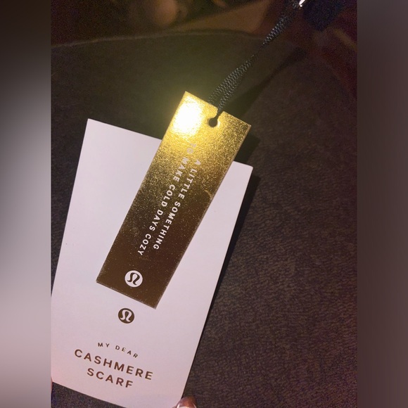 Lululemon cashmere scarf super soft and warm NWT🖤 - Picture 5 of 9